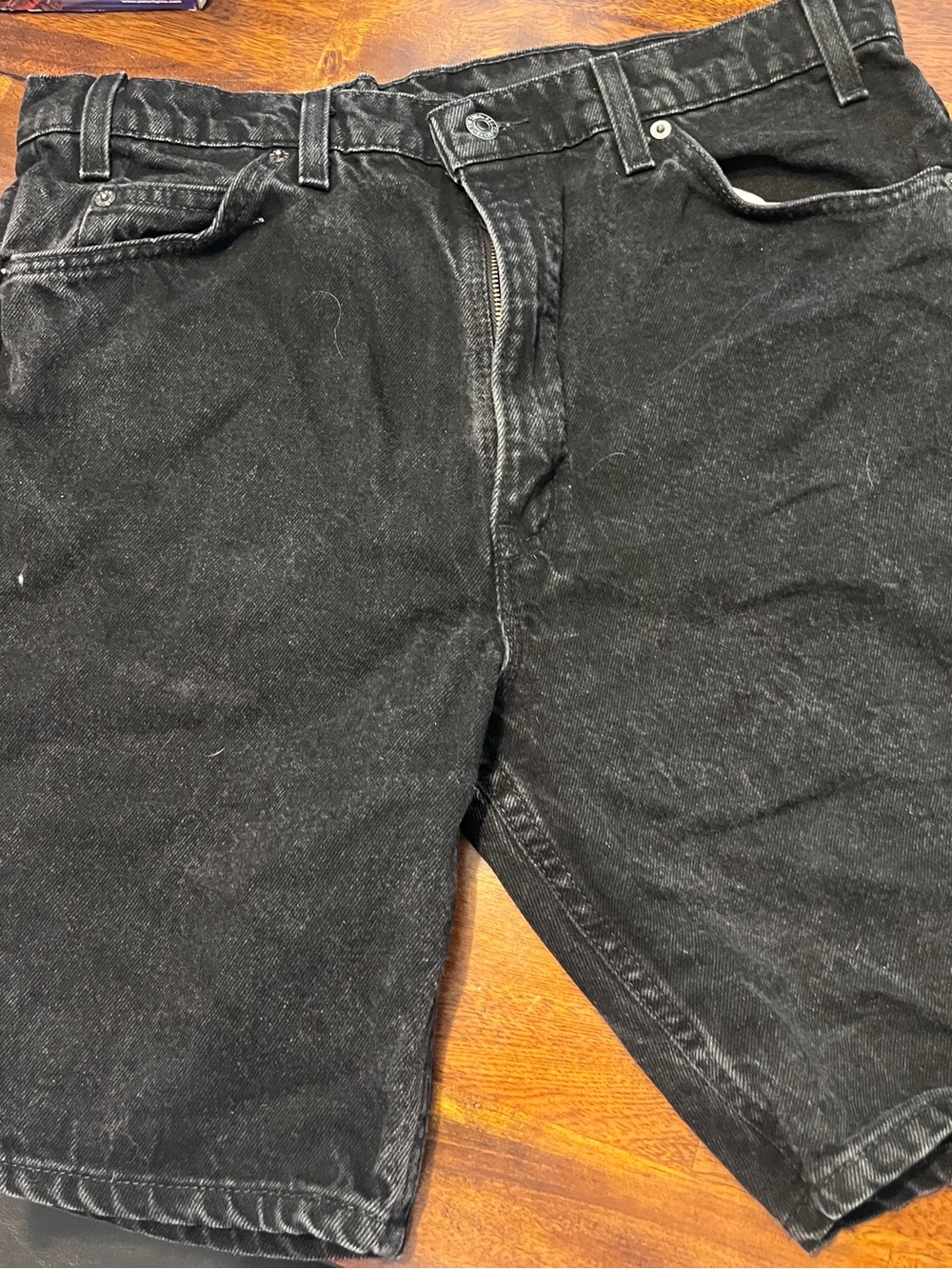 Levi's Black Jean Shorts 36